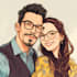 draw faceless couple illustration couples portrait
