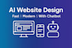 design a professional ai website with chatbot and SEO