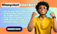 build ai chatbot manychat messenger manychat chatbot automation fix manychat