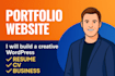 build a creative wordpress portfolio, resume, CV, or business website