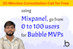grow your bubble mvp using mixpanel