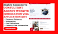 build consultant agencies website immigration visa application website meta ads