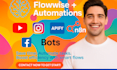 do n8n social media automation n8n youtube automation flowise, ampify n8n bot