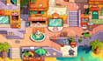 do top down pixel art tileset rpg game environment tile map pixel background