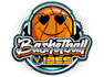 create basketball logo with geometric shapes