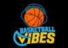 create basketball logo with custom illustration