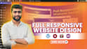 create a modern responsive full website design