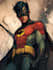 make a comic book illustration, comic superhero character
