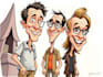 draw artistic cartoon caricatures