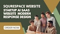 startup ai saas website on squarespace with modern response design