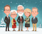 draw christmas cartoon caricature