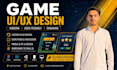 design professional game UI UX for mobile and unity games
