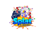 create attractive and imagination paint ball logo design