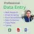 do data entry, copy paste, data collection and pdf to excel