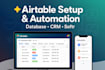 setup design airtable database airtable automation, airtable softr airtable crm