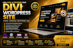 design a professional divi wordpress website