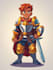 draw 2d game character illustration