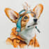 draw realistic watercolor animal pet