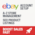 create and manage your ebay seller account with SEO listings