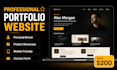 create a professional portfolio website
