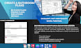 create bathroom plans and elevations