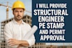 prepare architectural drawings with pe stamp for permit approval