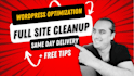 fully optimize and clean up your wordpress website