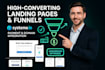 develop conversion, optimized systeme io landing pages and funnels