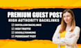 write and publish 5 guest posts on high da websites