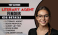 write query letter synopsis book proposal and submit to active literary agent