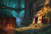create environment concept art and background illustration