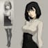 create anime character an illustration