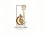 do modern high quality music, piano logo
