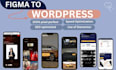 convert figma to wordpress website or figma to elementor