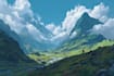 draw  fantasy landscape illustrations