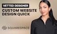 design professional squarespace website quick
