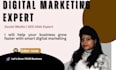 do professional digital marketer,content creation,strategy and page set up