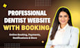 build a modern dental website with appointment booking