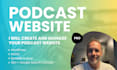 create a professional podcast website