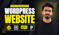redesign or build a responsive wordpress website