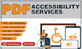 manually test the PDF and fix all the accessibility issues
