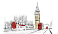 do hand drawn sketch and line art architectural illustrations