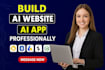 do ai website, ai chatbot, ai web application, ai software developer