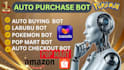 do python auto purchase bot, auto checkout bot, ecommerce bot, price compare bot