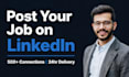 post your job on my linkedin account