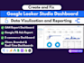 create dashboard and reports using powerbi and looker studio