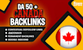 high quality canada SEO backlinks with dofollow canadian link building