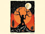 create awesome linocut illustration art