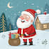 illustrate christmas card, christmas character