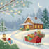 create a beautiful illustrated christmas card